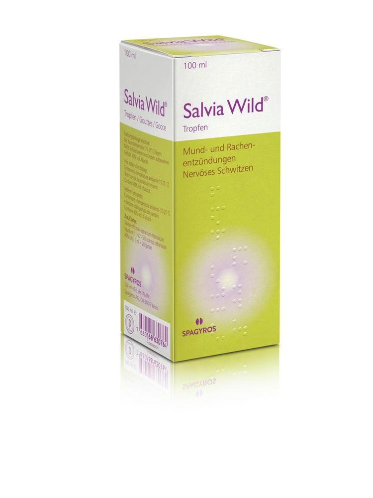 Salvia Wild, Tropfen zum Einnehmen / zur Anwendung in der Mundhöhle