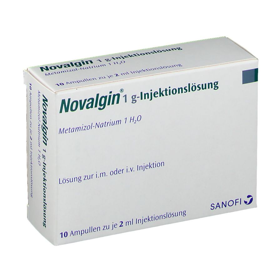 NOVALGIN sol inj 1 g/2ml i.m./i.v 10 amp 2 ml