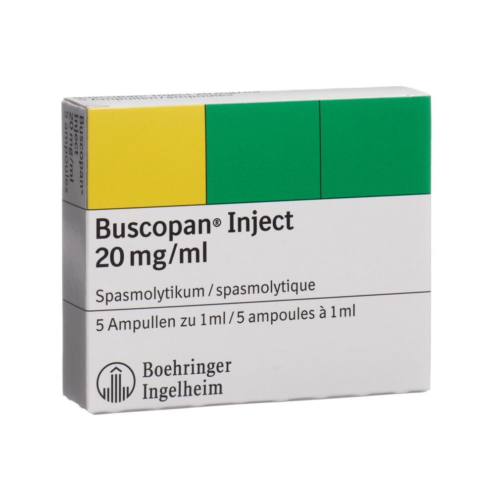 BUSCOPAN Inject sol inj 20 mg/ml 5 amp 1 ml