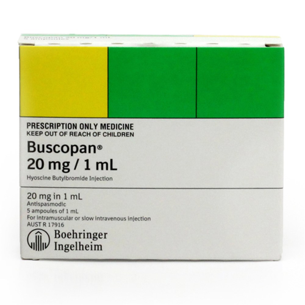 BUSCOPAN Inject sol inj 20 mg/ml 5 amp 1 ml