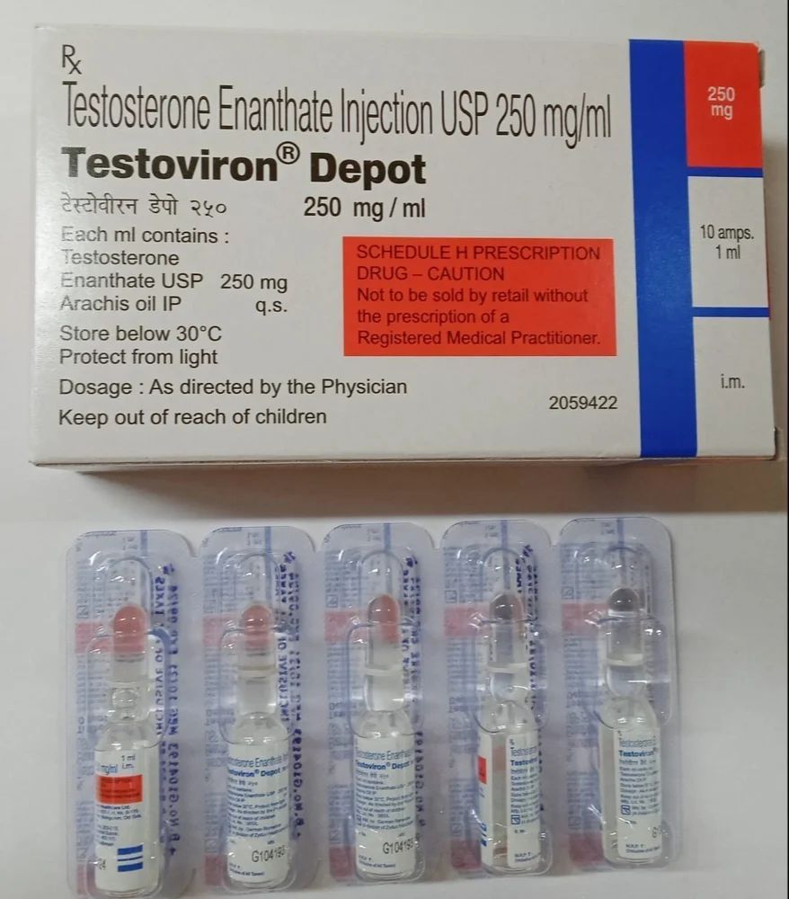 TESTOVIRON Dépôt sol inj 250 mg i.m. amp 3 pce