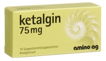 KETALGINE supp 75 mg 50 pce