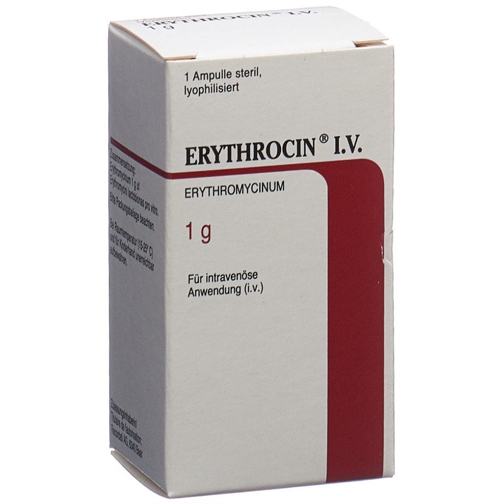 ERYTHROCIN i.v. subst sèche 1000 mg amp