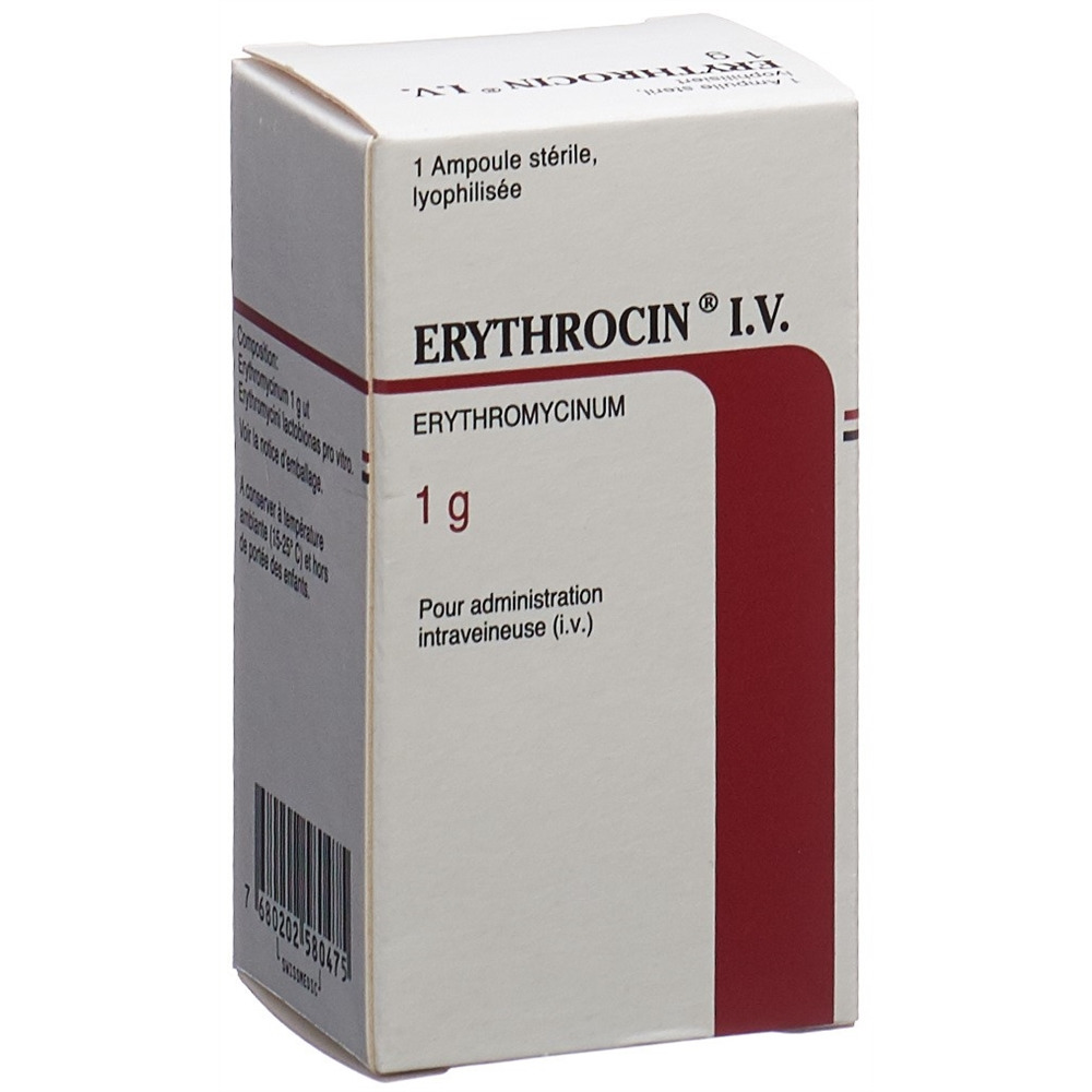 ERYTHROCIN i.v. subst sèche 1000 mg amp