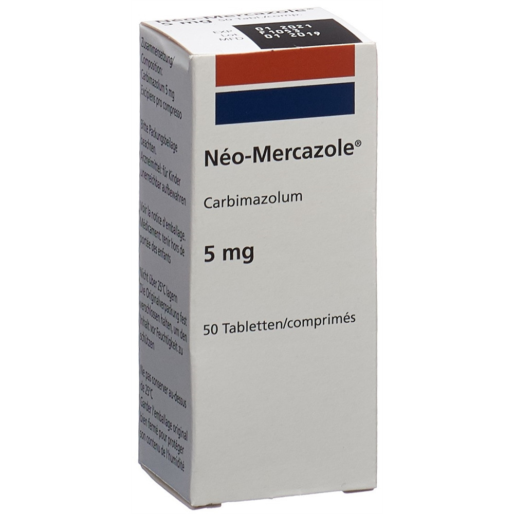 NEO-MERCAZOLE cpr 5 mg bte 50 pce