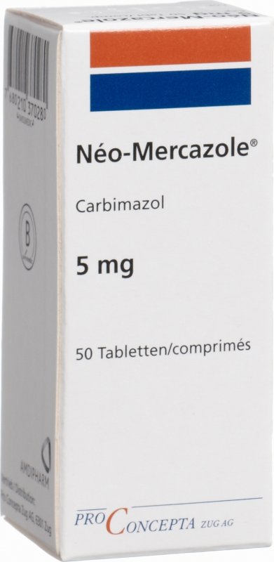 NEO-MERCAZOLE cpr 5 mg bte 50 pce
