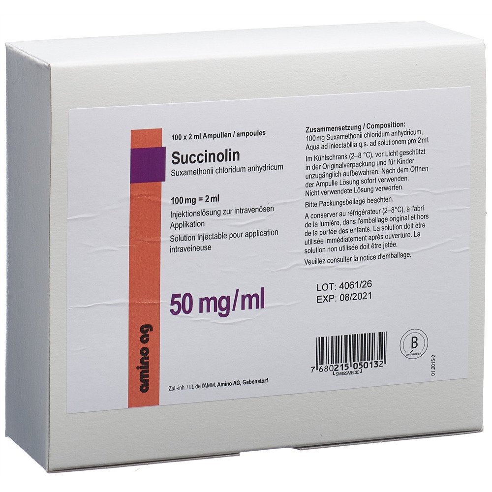 Succinolin 100 mg/2 mL, Injektionslösung