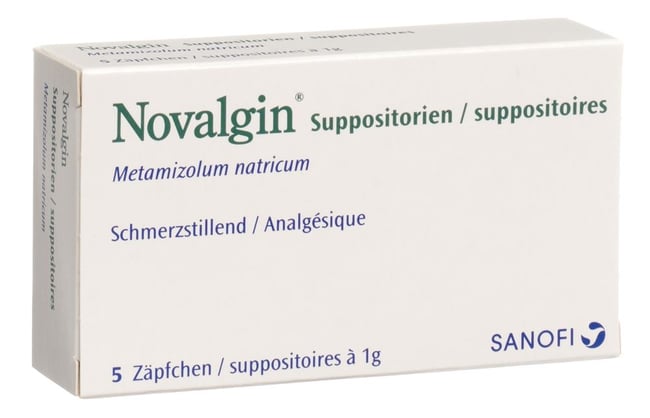 NOVALGIN supp 1 g adult 5 pce