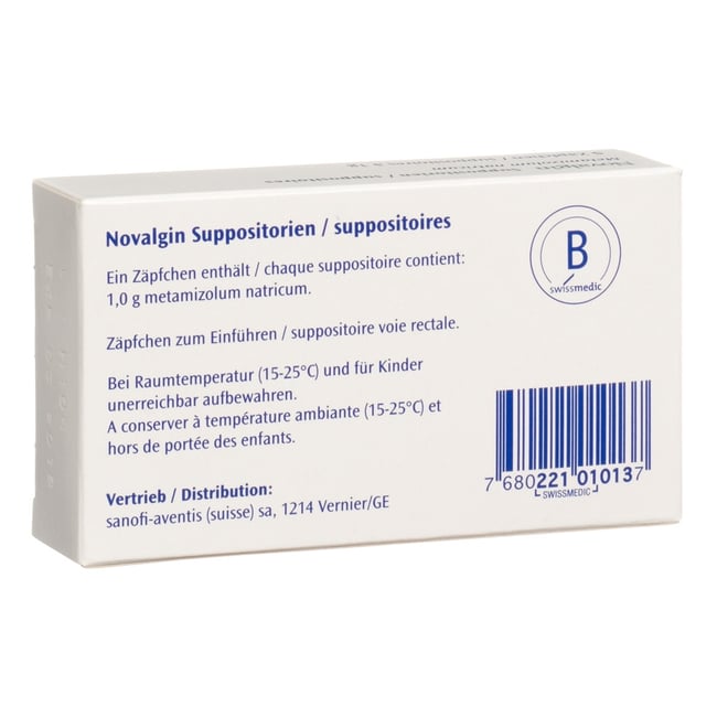 NOVALGIN supp 1 g adult 5 pce