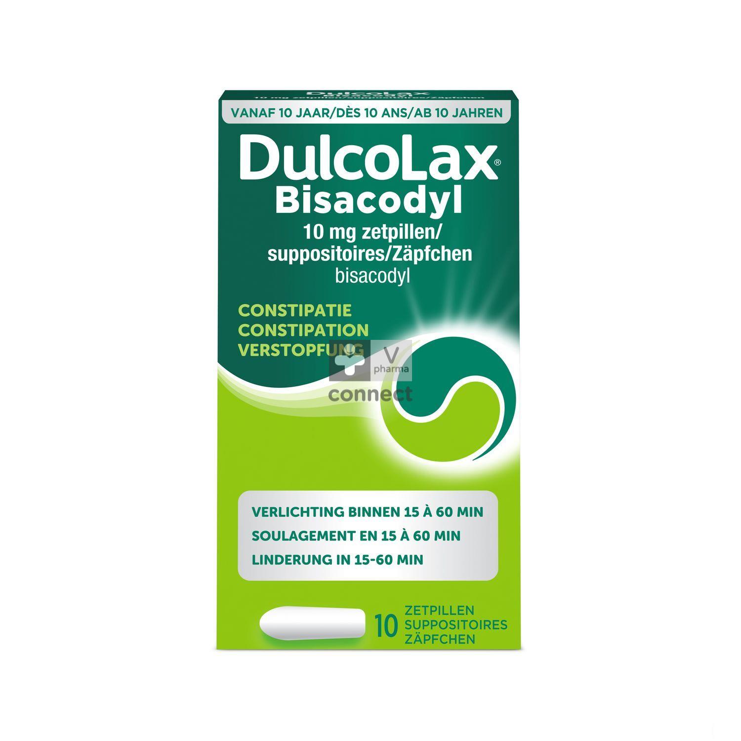 DULCOLAX Bisacodyl supp 10 mg 10 pce
