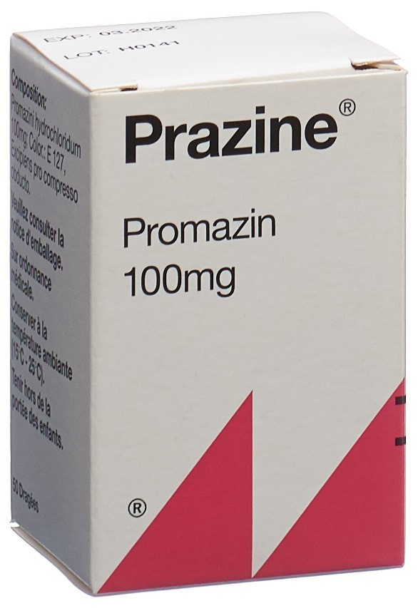 PRAZINE drag 100 mg bte 50 pce