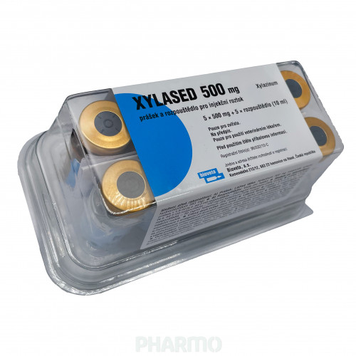 XYLESINE sol inj 500 mg/50ml a cons 10 x 50 ml