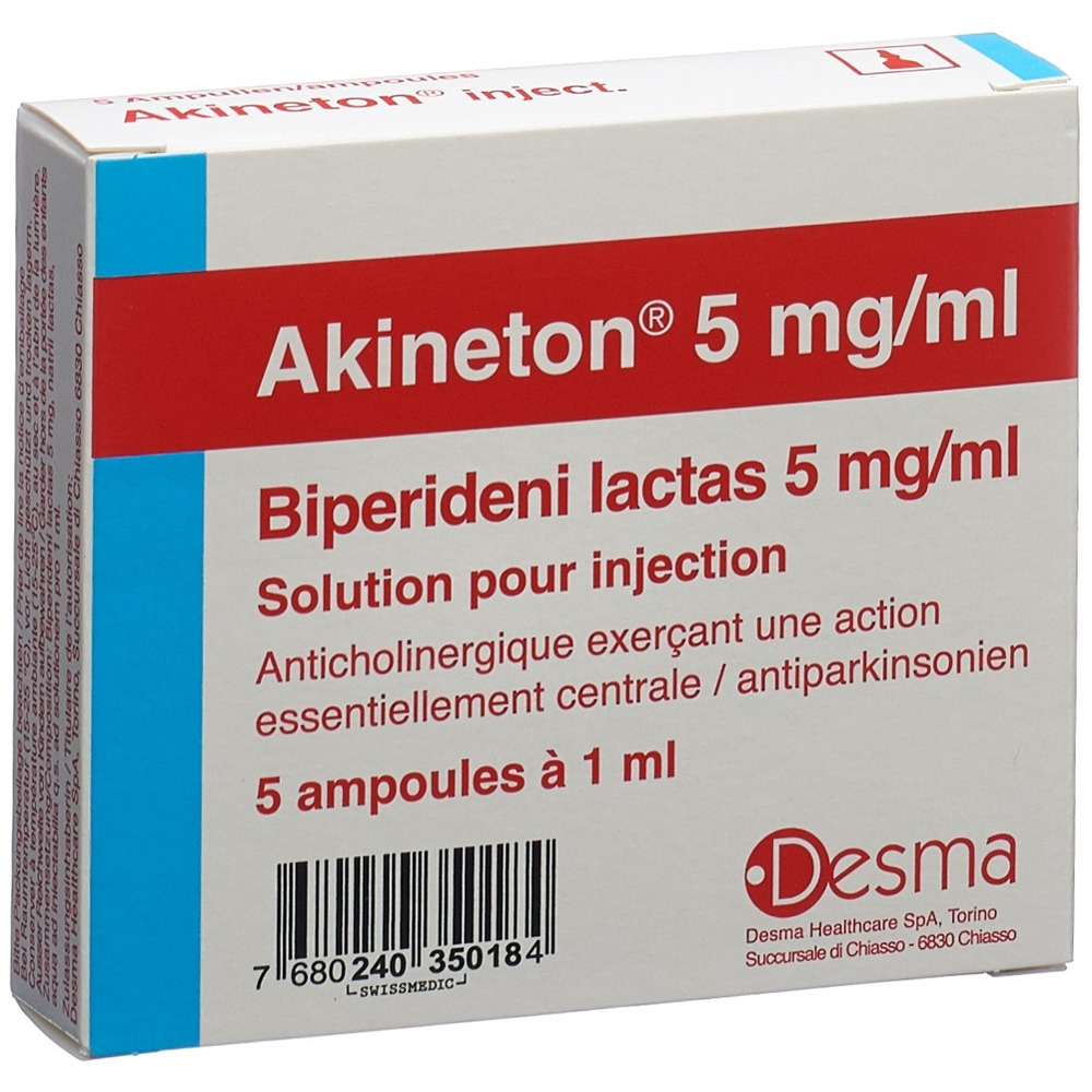 AKINETON sol inj 5 mg/ml 5 amp 1 ml