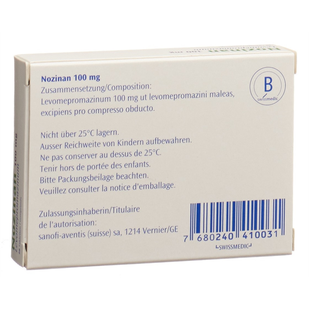 NOZINAN cpr pell 100 mg 20 pce