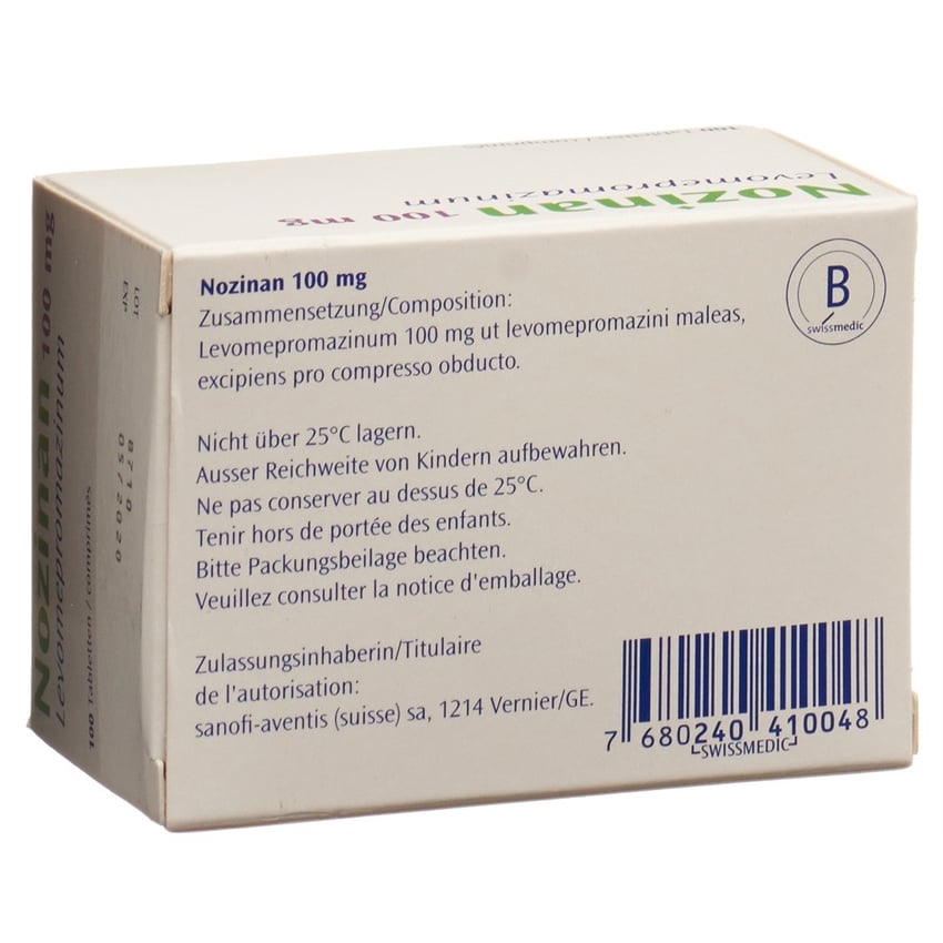 NOZINAN cpr pell 100 mg 100 pce
