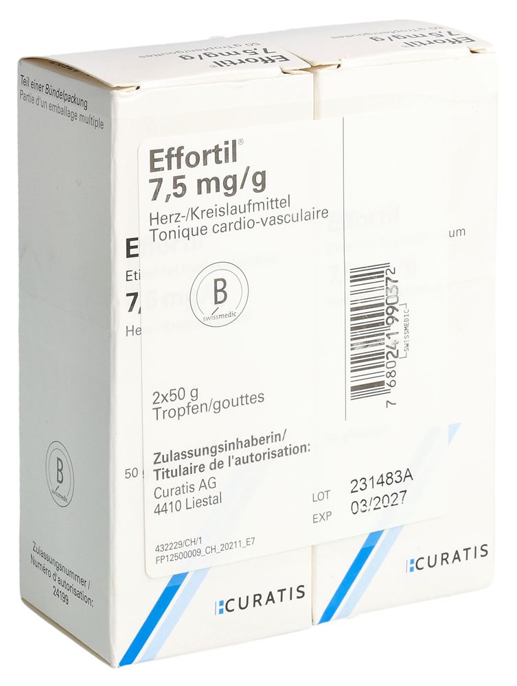EFFORTIL gouttes 7.5 mg/g 2 x 50 g