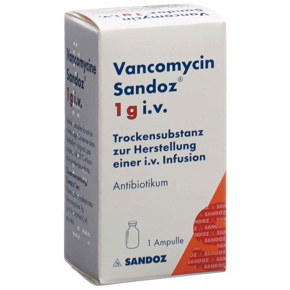 VANCOCIN subst sèche 1 g i.v. flac