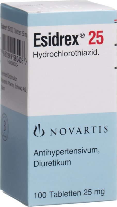 ESIDREX cpr 25 mg bte 100 pce