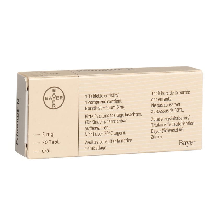 PRIMOLUT N cpr 5 mg 30 pce