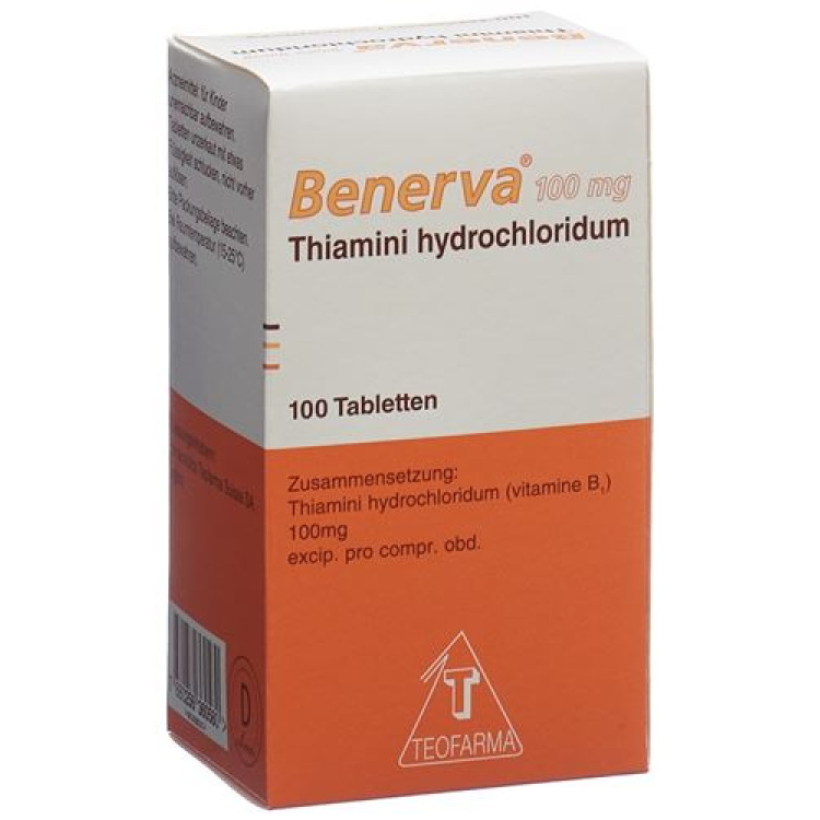 BENERVA cpr 100 mg bte 100 pce