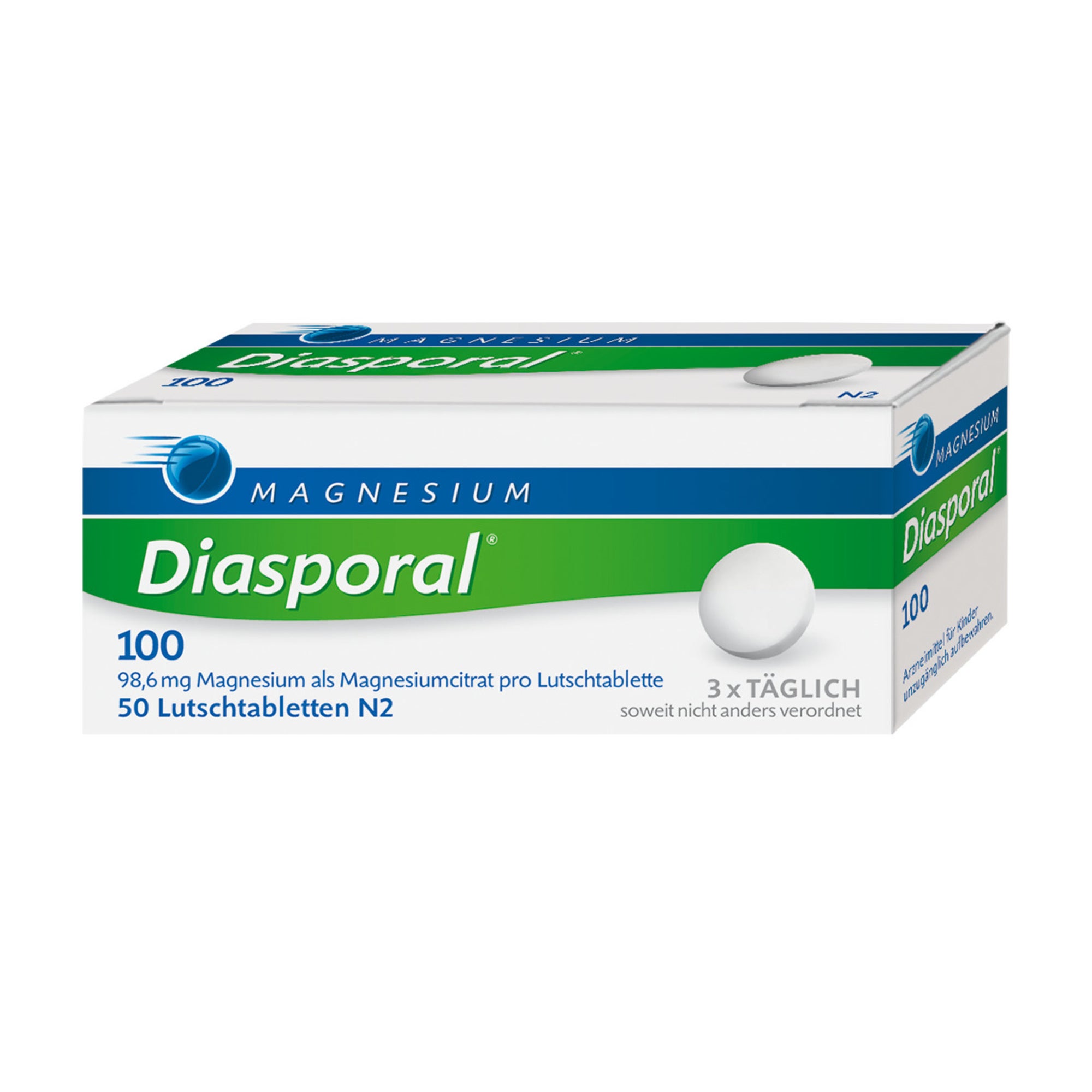 MAGNESIUM DIASPORAL cpr sucer 100 mg 50 pce
