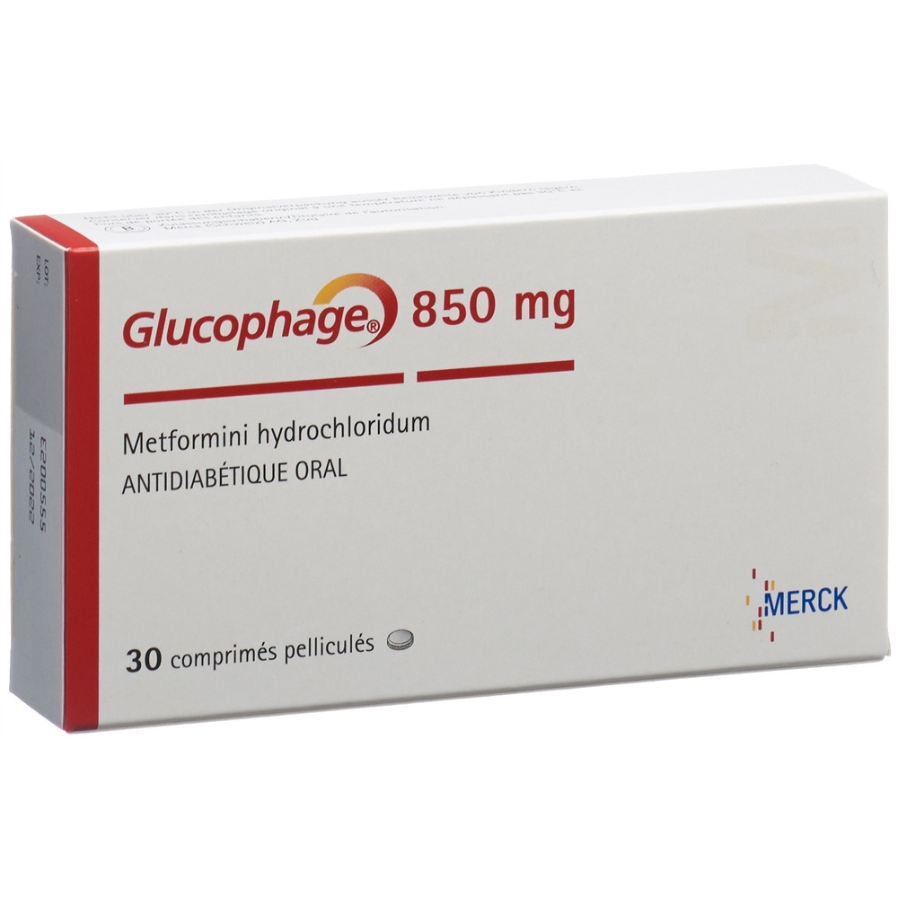 GLUCOPHAGE cpr pell 850 mg 30 pce