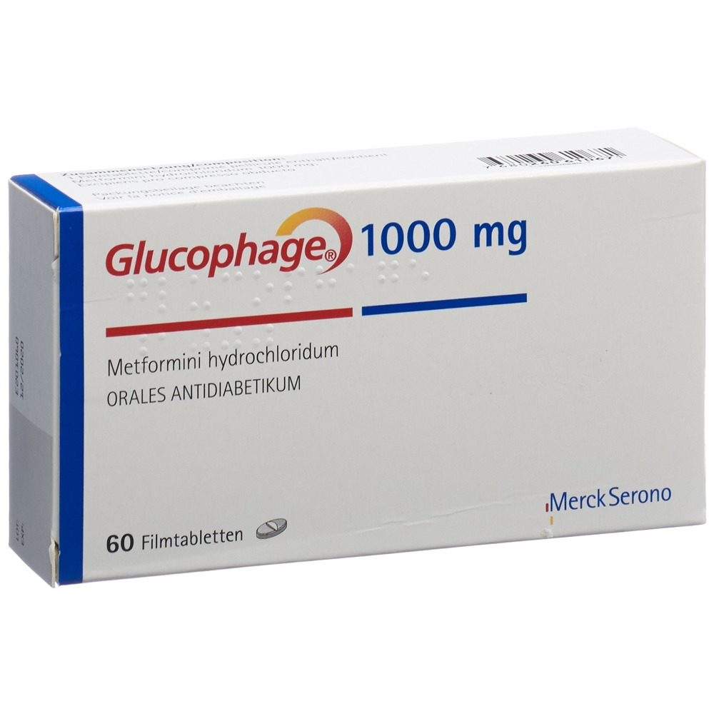 GLUCOPHAGE cpr pell 1000 mg 60 pce