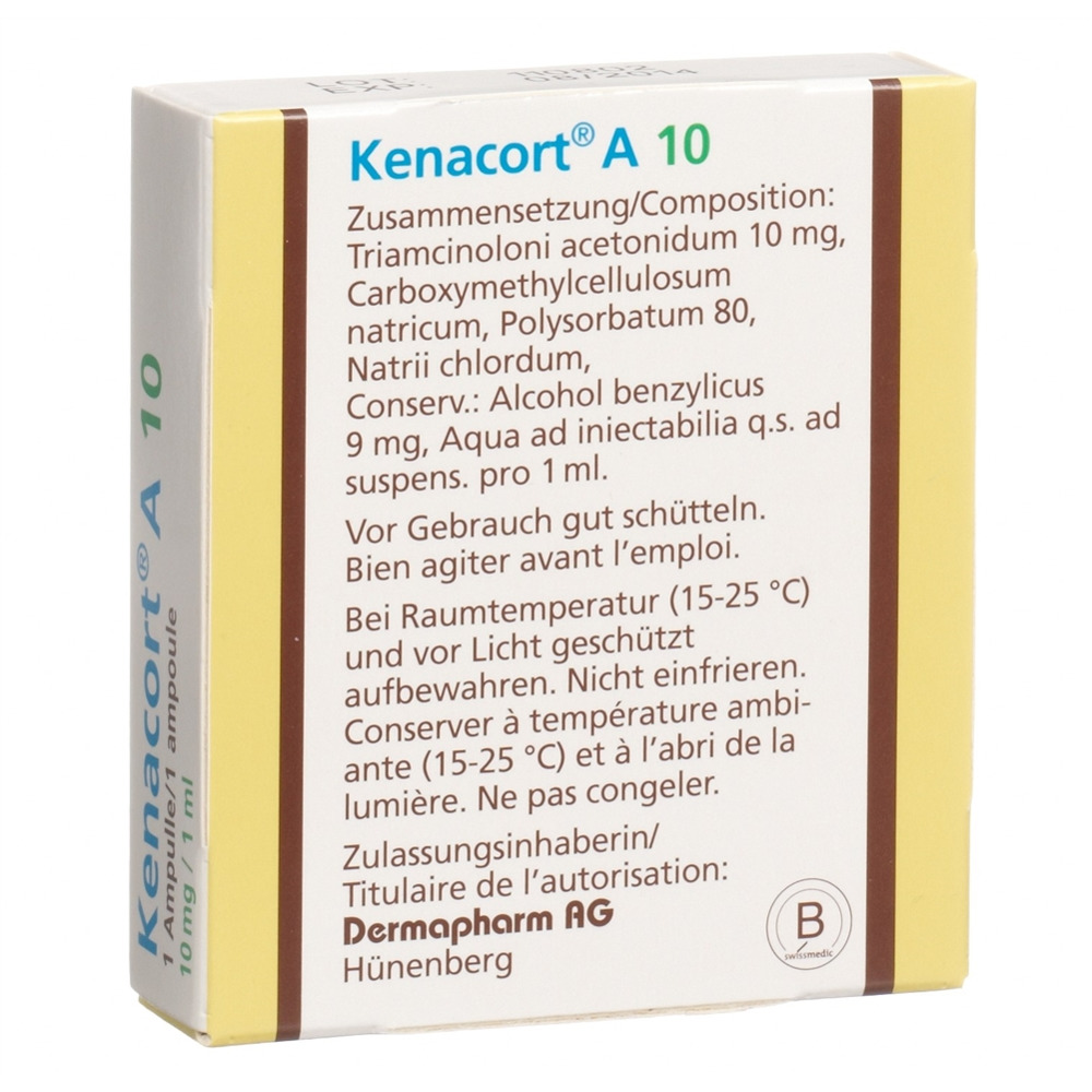 KENACORT A 10 susp inj 10 mg/ml amp 1 ml