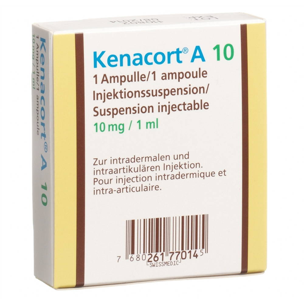 KENACORT A 10 susp inj 10 mg/ml 5 amp 1 ml