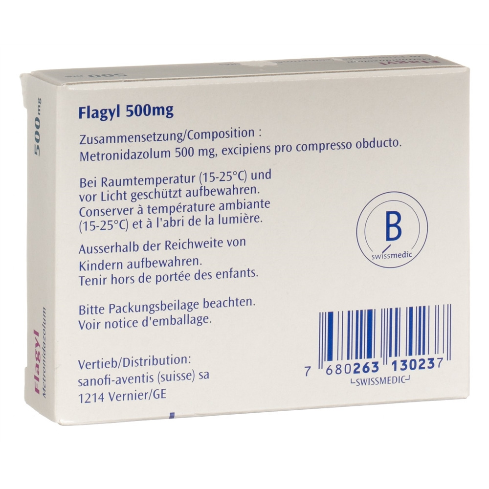 FLAGYL cpr pell 500 mg 20 pce