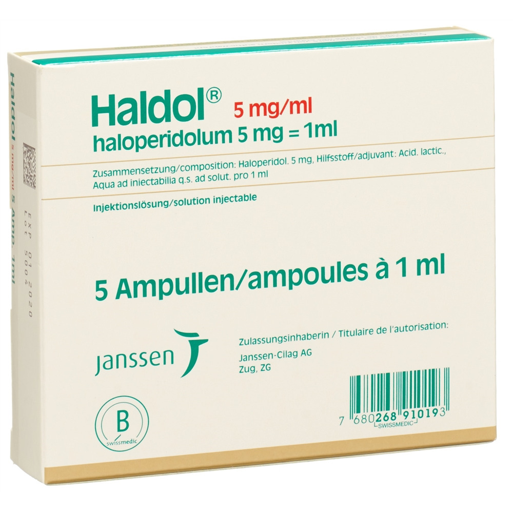HALDOL sol inj 5 mg/ml i.m. 5 amp 1 ml
