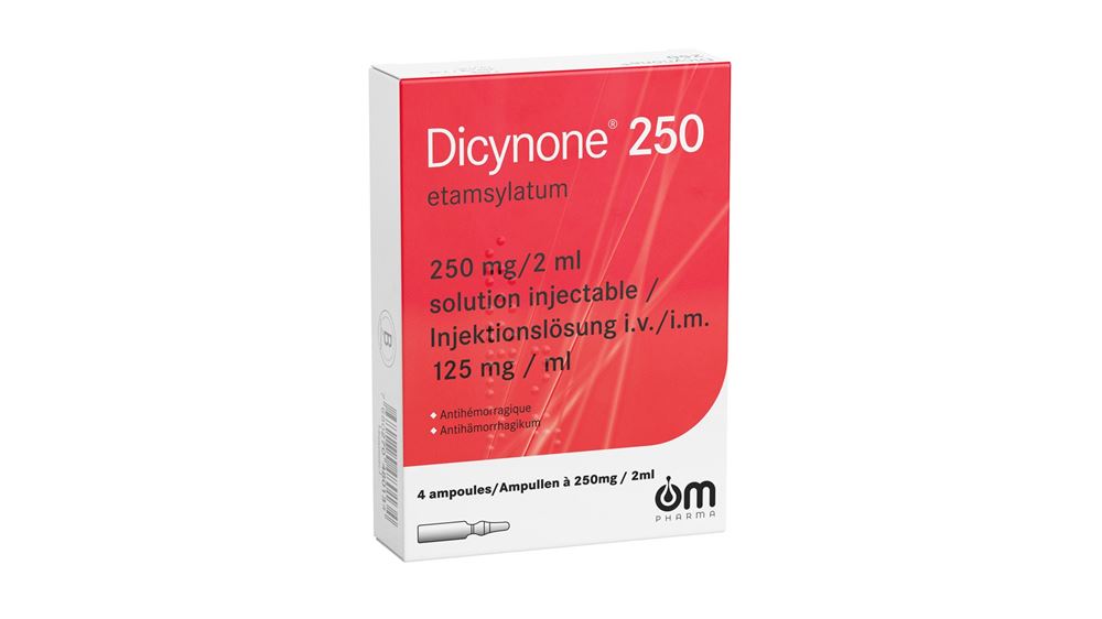 Dicynone sol inj 250 mg 4 ampoules 2 ml