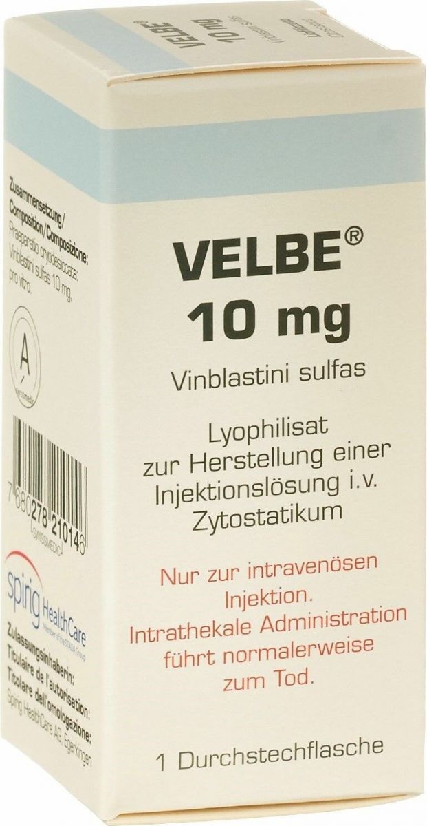 VELBE subst sèche 10 mg flac