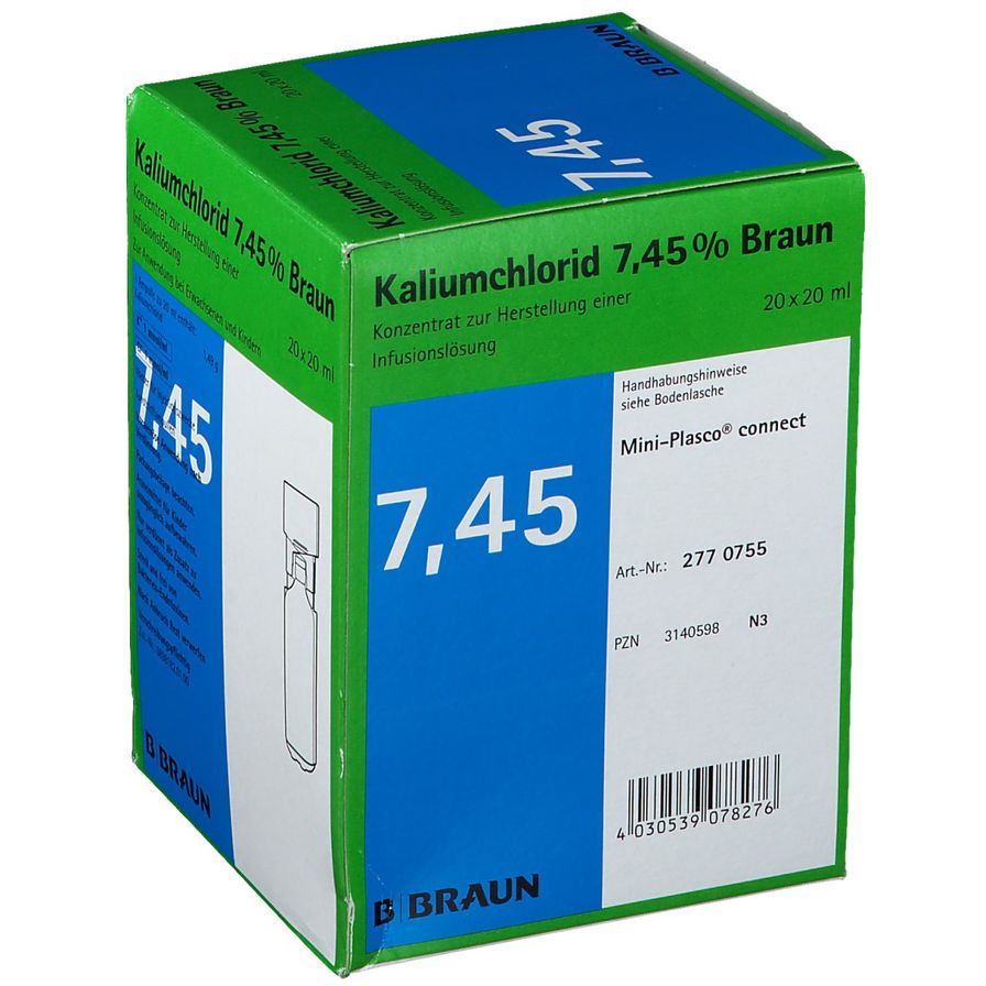 KCL Braun conc perf 7.45 % 20ml Mini Pl con 20 pce