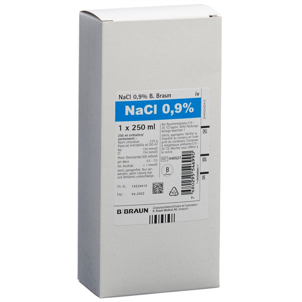 NaCl 0.9 % B. Braun, Infusionslösung