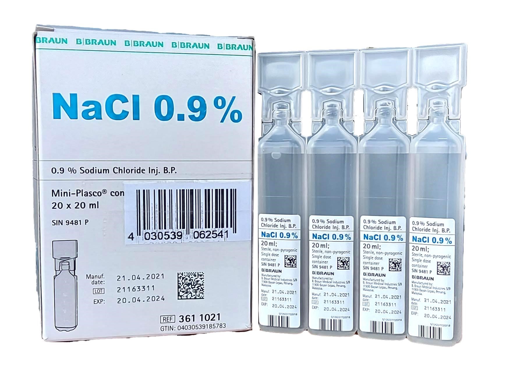 NACL Braun 0.9 % 20ml Mini Pl connect 20 pce