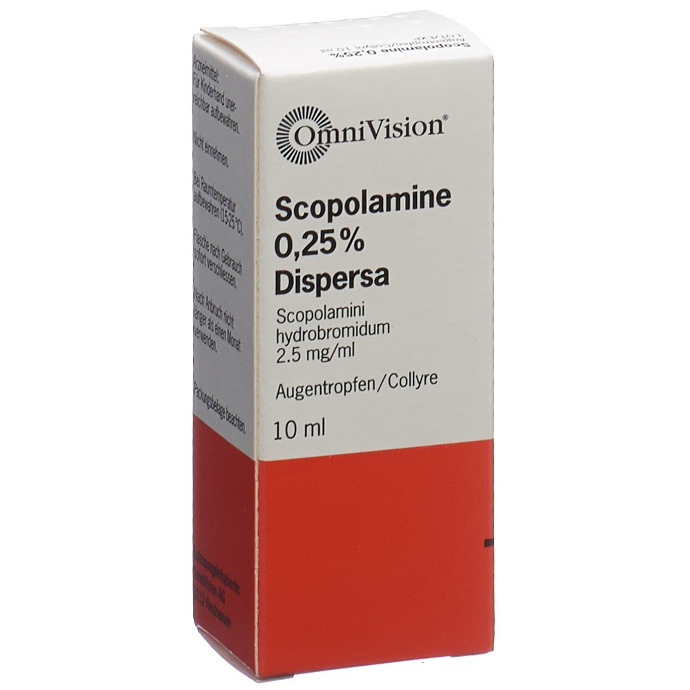 SCOPOLAMINE Dispersa gtt opht 0.25 % fl gtt 10 ml