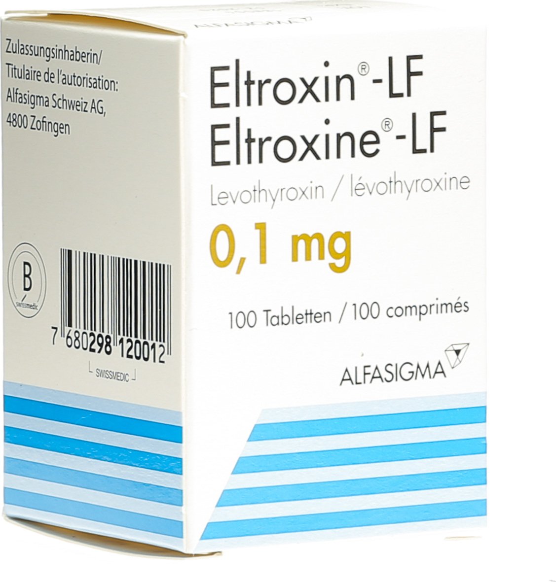 ELTROXINE LF cpr 0.1 mg bte 100 pce