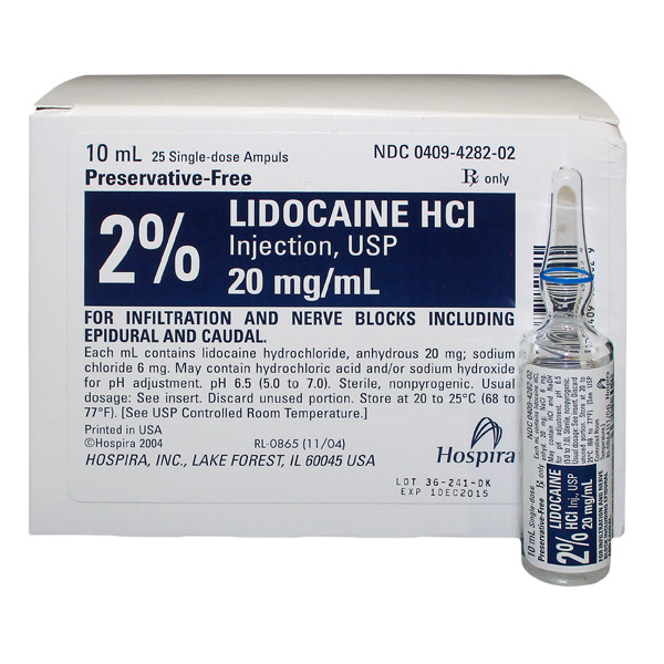 Lidocaïne Streuli Ampoules 10mg/ml, 10x2ml
