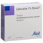Lidocaïne Streuli Ampoules 10mg/ml, 50x5ml