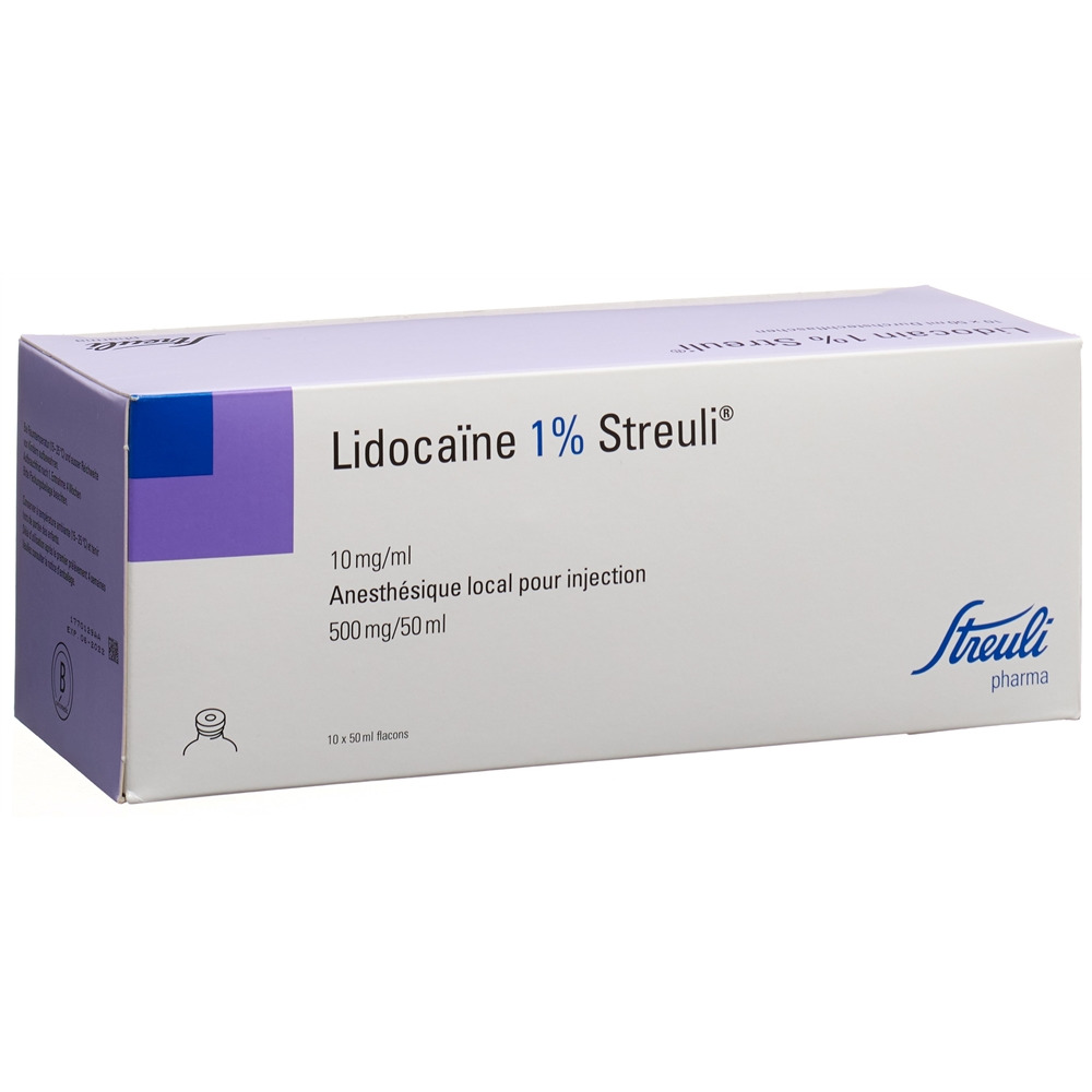 Lidocaïne Streuli Flacons 10mg/ml, 10x50ml