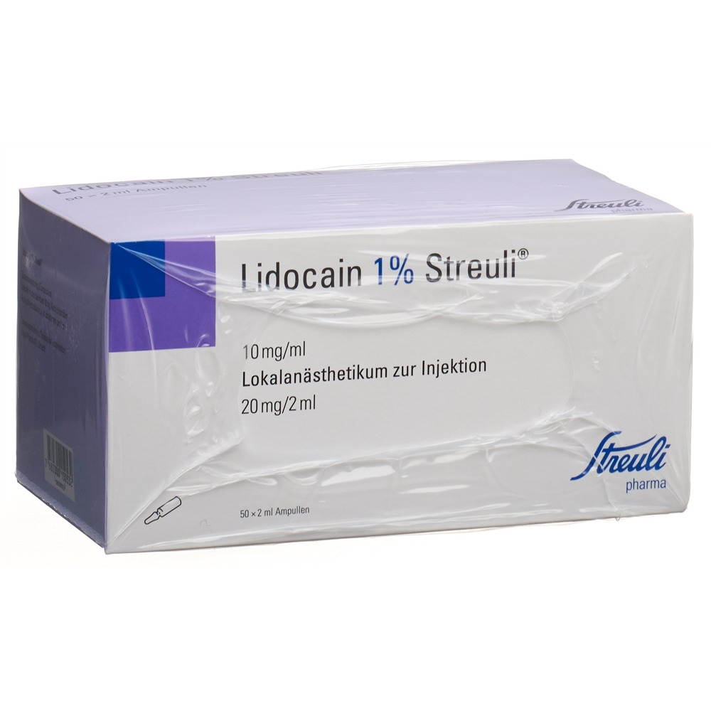 Lidocaïne Streuli Flacons 20mg/ml, 1x50ml