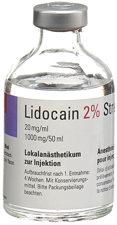 Lidocaïne Streuli Flacons 20mg/ml, 1x50ml