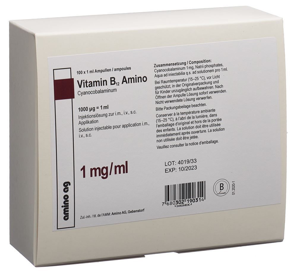 Vitamin B12 Amino, Injektionslösung