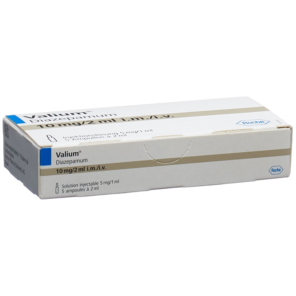VALIUM sol inj 10 mg/2ml i.m./i.v. 5 amp 2 ml