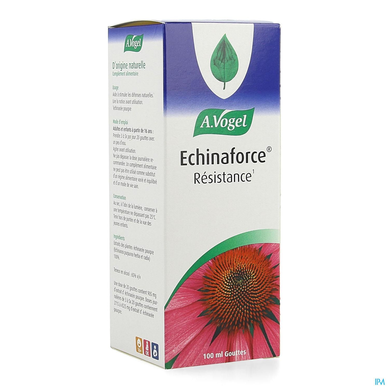 VOGEL Echinaforce résistance refroi gouttes 100 ml