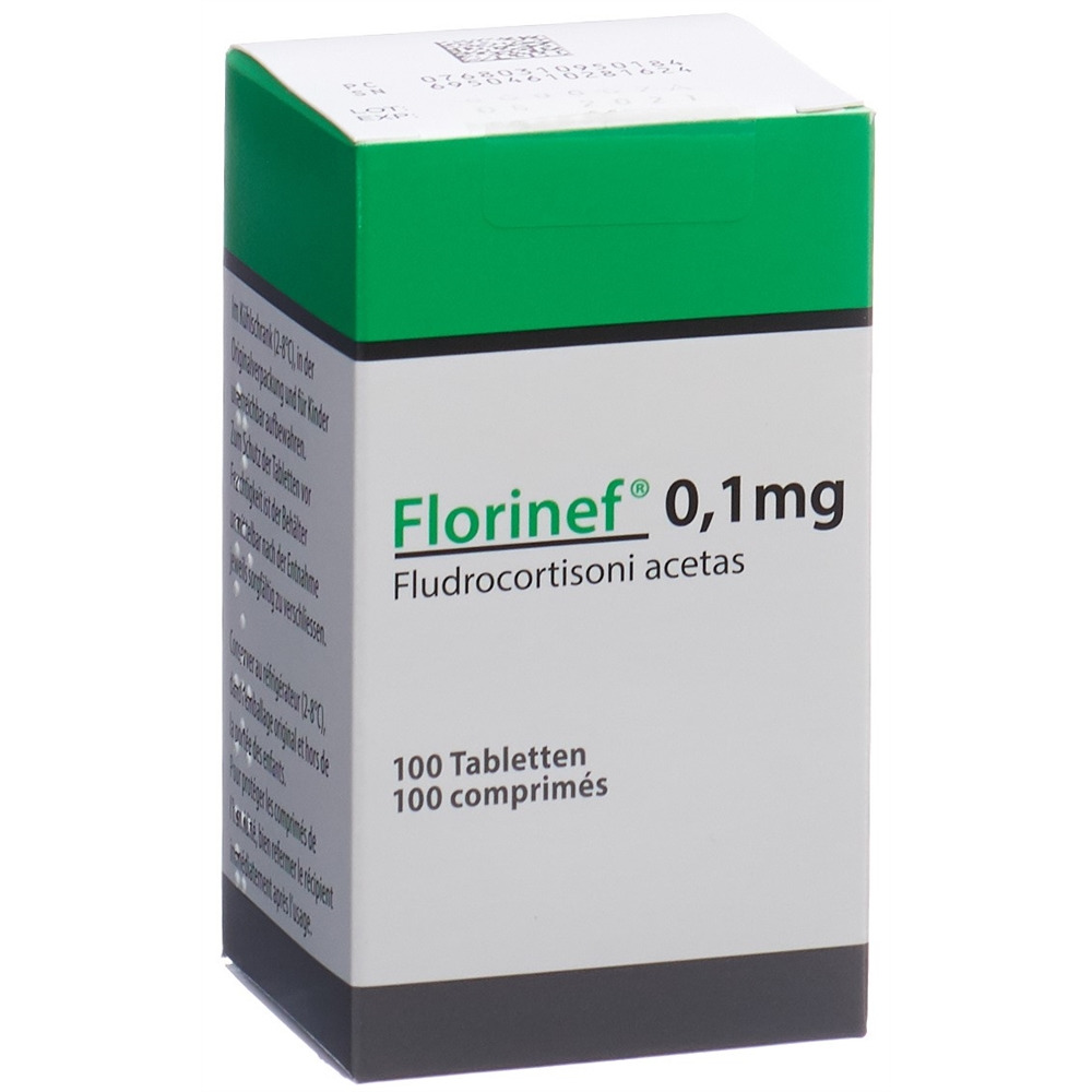 FLORINEF cpr 0.1 mg bte 100 pce