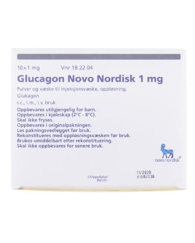 GLUCAGEN Novo 1 mg c solv flac 10 pce