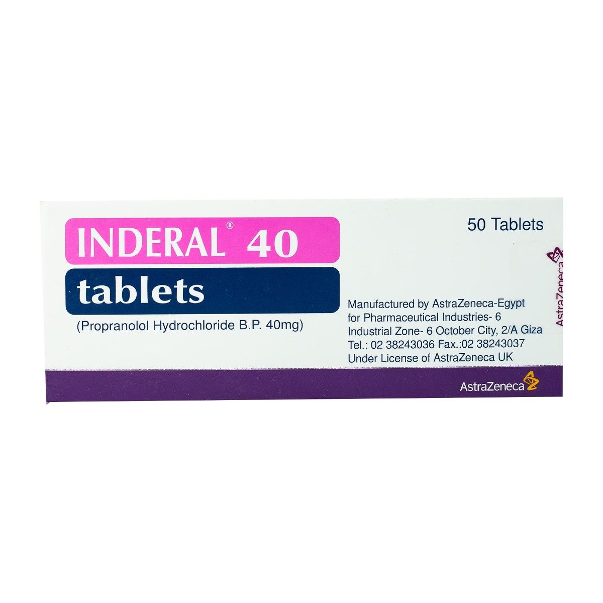 INDERAL cpr pell 40 mg 50 pce