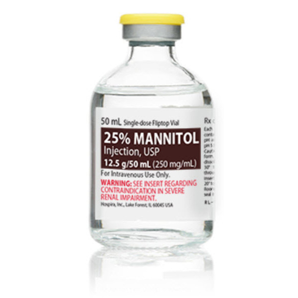 MANNITOL Braun sol perf 50 g/250ml fl verre 10 pce